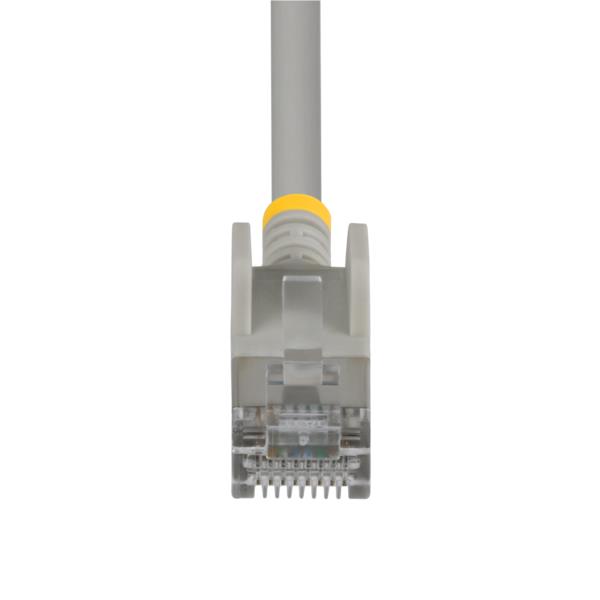 CAT6A LANケーブル/超スリム/2m/グレー/ツメ折れ防止/FTP/超極細 RJ45イーサネットケーブル