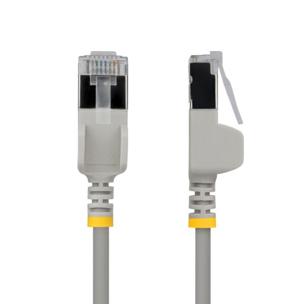 CAT6A LANケーブル/超スリム/3m/グレー/ツメ折れ防止/FTP/超極細 RJ45イーサネットケーブル