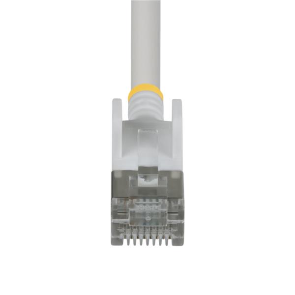 CAT6A LANケーブル/超スリム/3m/ホワイト/ツメ折れ防止/FTP/超極細 RJ45イーサネットケーブル