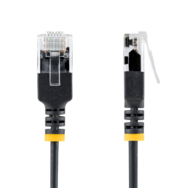 CAT6A LANケーブル／超スリム／30cm／ブラック／UTP／34AWG／純銅導体／個別試験済／カテゴリ6A