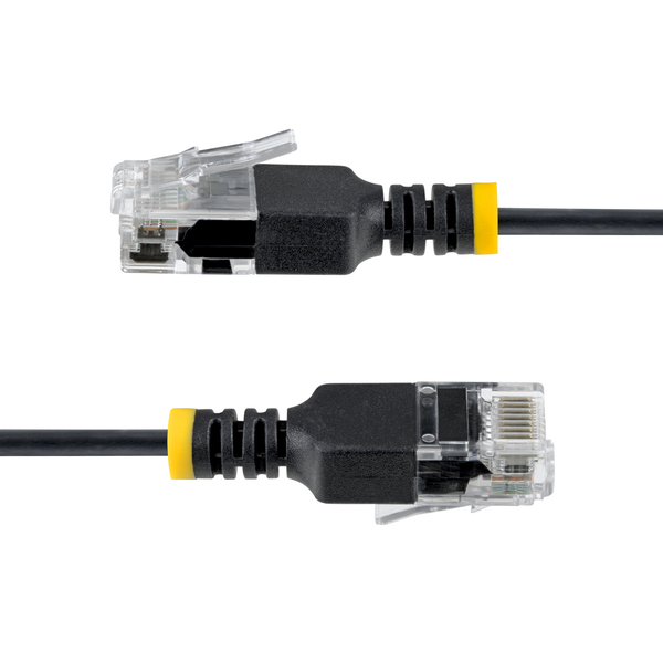 CAT6A LANケーブル／超スリム／30cm／ブラック／UTP／34AWG／純銅導体／個別試験済／カテゴリ6A