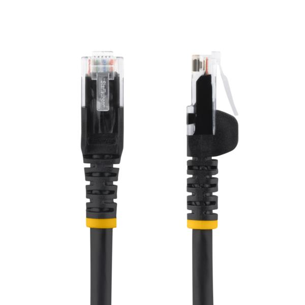 カテゴリー6LANケーブル-10m/ブラック/LSZH(低煙ゼロハロゲン)対応/650MHz10GbE/100WPoE/UTP/ツメ折れ防止RJ45コネクタ/ETL規格認定品/24AWG