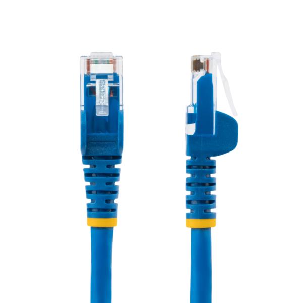 カテゴリー6LANケーブル-3m/ブルー/LSZH(低煙ゼロハロゲン)対応/650MHz10GbE/100WPoE/UTP/ツメ折れ防止RJ45コネクタ/ETL規格認定品/24AWG