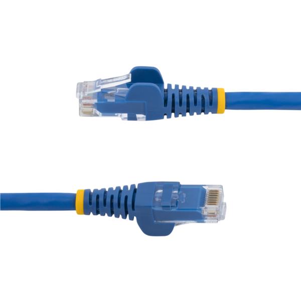 カテゴリー6LANケーブル-3m/ブルー/LSZH(低煙ゼロハロゲン)対応/650MHz10GbE/100WPoE/UTP/ツメ折れ防止RJ45コネクタ/ETL規格認定品/24AWG