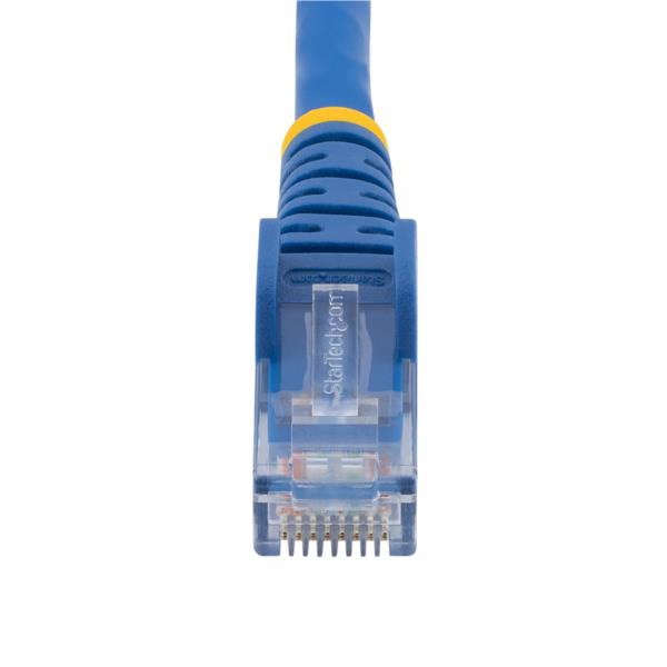 カテゴリー6LANケーブル-3m/ブルー/LSZH(低煙ゼロハロゲン)対応/650MHz10GbE/100WPoE/UTP/ツメ折れ防止RJ45コネクタ/ETL規格認定品/24AWG