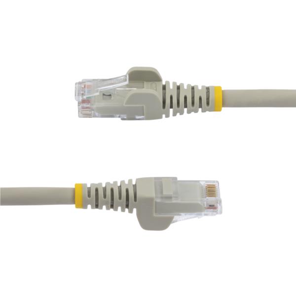 カテゴリー6LANケーブル-3m/グレー/LSZH(低煙ゼロハロゲン)対応/650MHz10GbE/100WPoE/UTP/ツメ折れ防止RJ45コネクタ/ETL規格認定品/24AWG