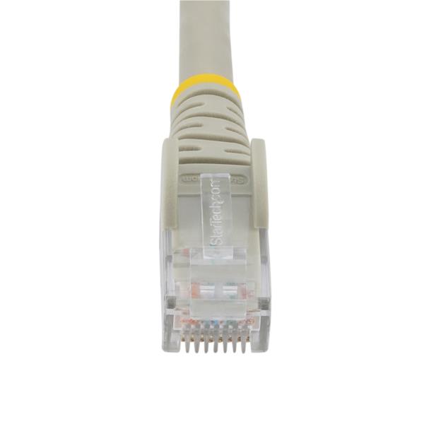 カテゴリー6LANケーブル-3m/グレー/LSZH(低煙ゼロハロゲン)対応/650MHz10GbE/100WPoE/UTP/ツメ折れ防止RJ45コネクタ/ETL規格認定品/24AWG