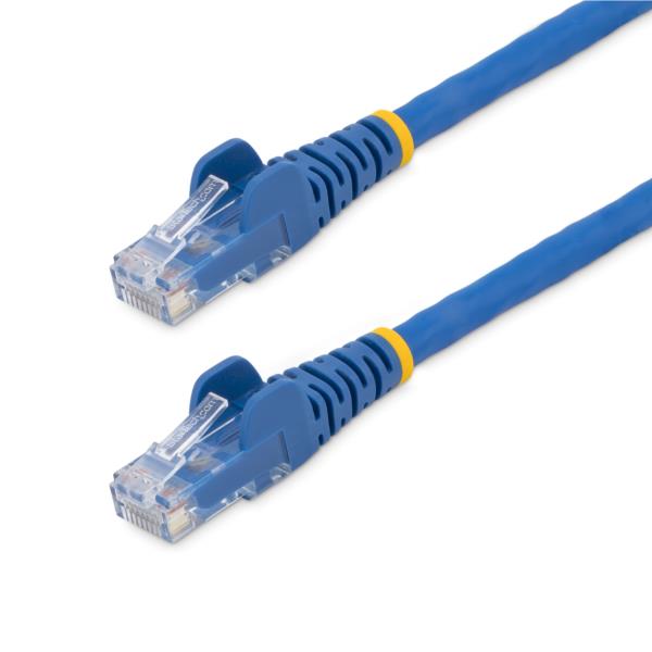 カテゴリー6LANケーブル-50cm/ブルー/LSZH(低煙ゼロハロゲン)対応/650MHz10GbE/100WPoE/UTP/ツメ折れ防止RJ45コネクタ/ETL規格認定品/24AWG