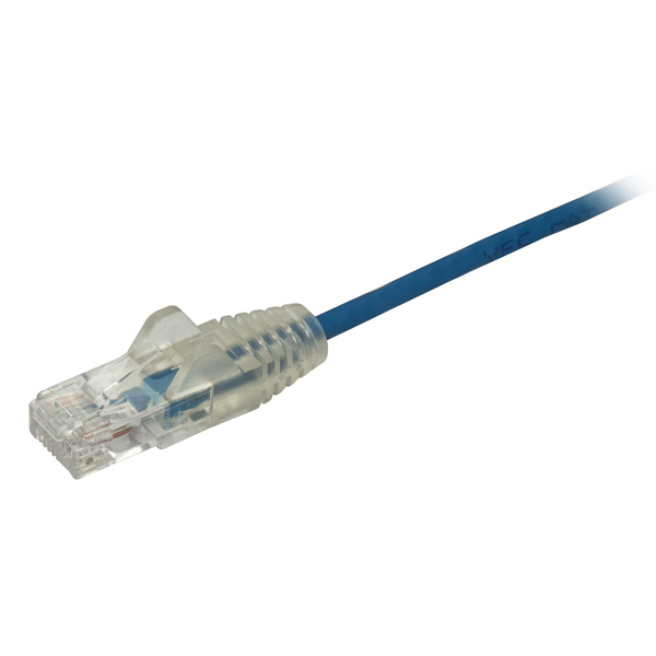 カテゴリ6LANケーブル1.5mCat6極細ギガビットイーサネットケーブルブルーツメ折れ防止RJ45コネクタ28AWG