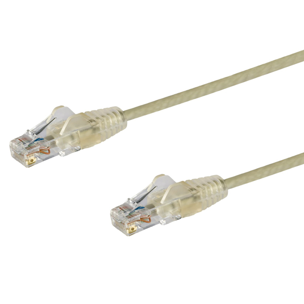 カテゴリ6LANケーブル2.5mCat6極細ギガビットイーサネットケーブルグレーツメ折れ防止RJ45コネクタ28AWG