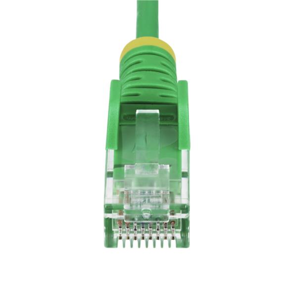 CAT6 LANケーブル/スリム/25cm/グリーン/100W PoE/UTP/LSZH/より線/カテゴリ6 RJ45
