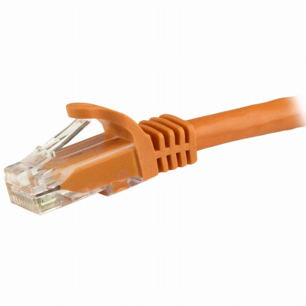 カテゴリ6LANケーブル15mオレンジツメ折れ防止RJ45コネクタCat6UTPギガビットイーサネットケーブル