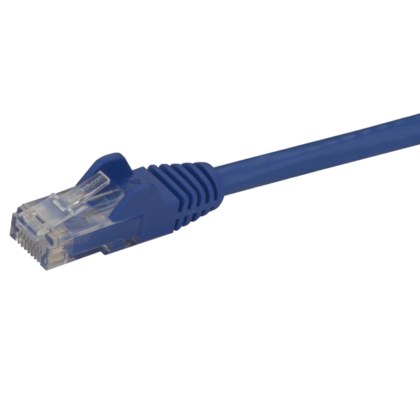 2mカテゴリー6LANケーブルブルーRJ45モールディングコネクタ(ツメ折れ防止カバー付き)ギガビットイーサネット対応Cat6UTPケーブル