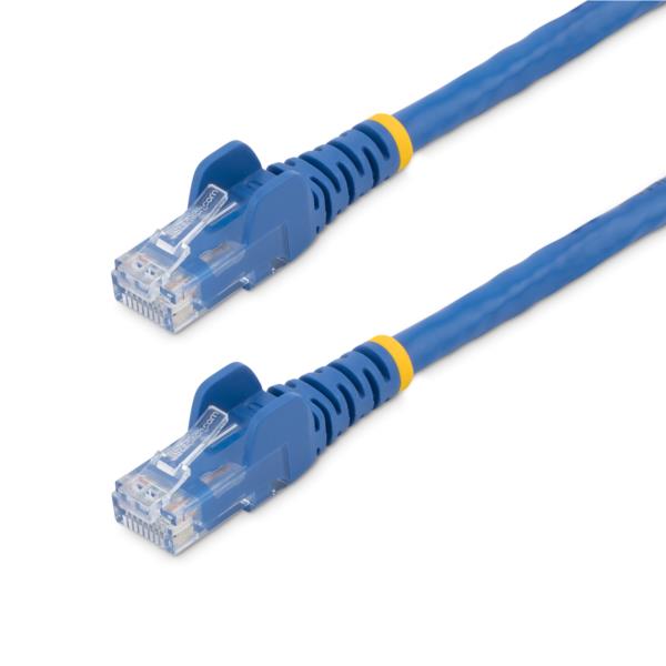 カテゴリー6 LANケーブル 30.4m ブルー RJ45コネクタ(ツメ折れ防止カバー付き) UTP