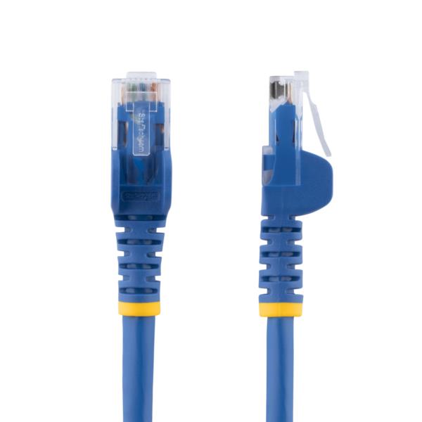 カテゴリー6 LANケーブル 30.4m ブルー RJ45コネクタ(ツメ折れ防止カバー付き) UTP