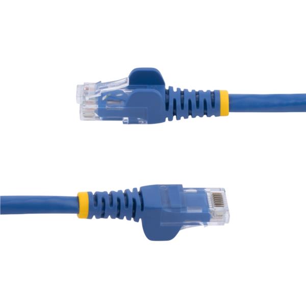 カテゴリー6 LANケーブル 30.4m ブルー RJ45コネクタ(ツメ折れ防止カバー付き) UTP