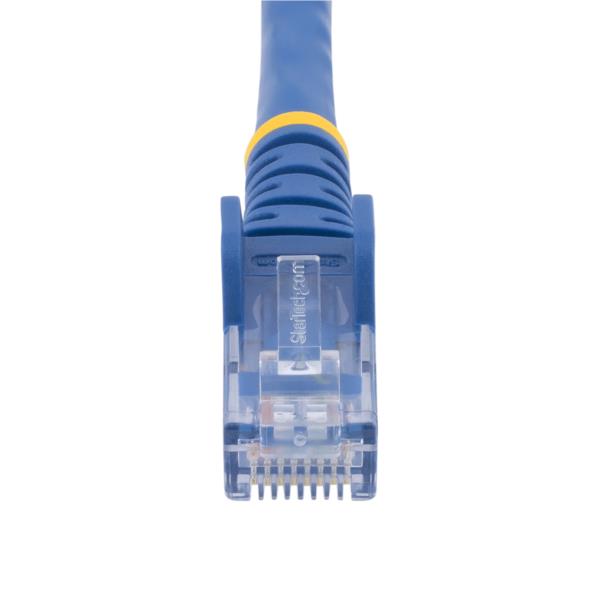 カテゴリー6 LANケーブル 30.4m ブルー RJ45コネクタ(ツメ折れ防止カバー付き) UTP