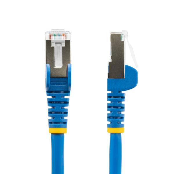 カテゴリー6ALANケーブル/10m/ブルー/LSZH(低煙ゼロハロゲン)/10GbE500MHz/100WPoE++/S/FTP/ETL認証済/ツメ折れ防止機構付