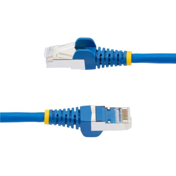 カテゴリー6ALANケーブル/10m/ブルー/LSZH(低煙ゼロハロゲン)/10GbE500MHz/100WPoE++/S/FTP/ETL認証済/ツメ折れ防止機構付