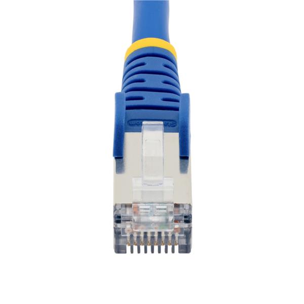 カテゴリー6ALANケーブル/10m/ブルー/LSZH(低煙ゼロハロゲン)/10GbE500MHz/100WPoE++/S/FTP/ETL認証済/ツメ折れ防止機構付