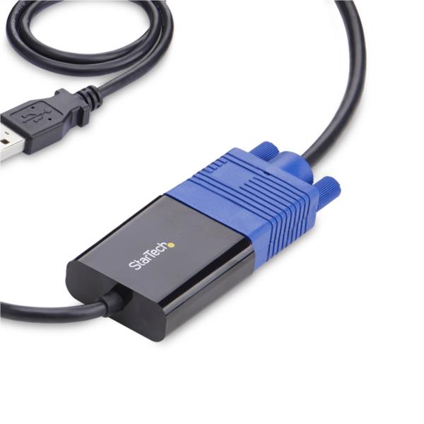 KVMコンソールアダプター ノートPC用/USB VGA Mini DisplayPort対応/サーバー保守 管理用