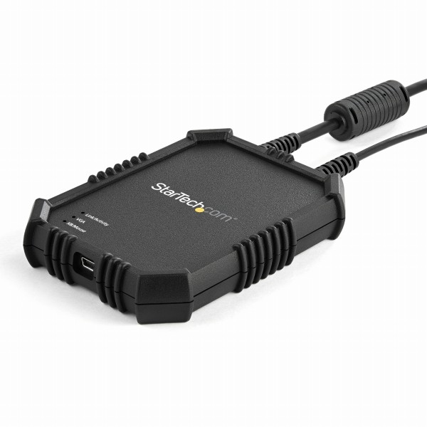 ノートパソコン-サーバ接続KVMコンソール(保護筐体入り)USBクラッシュカートアダプタファイル転送/ビデオキャプチャ機能USBバスパワー対応