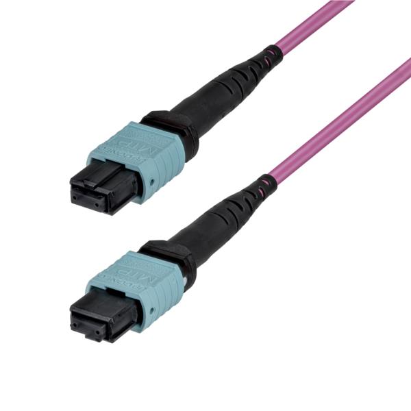 光ファイバーケーブル/OM4 マルチモード/10m/MTP/MPO MTP/PC/50/125/12芯/Type-B