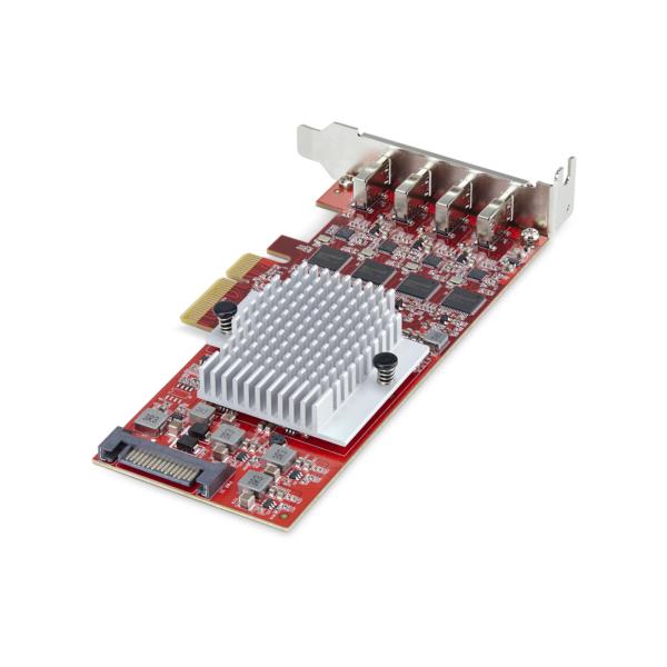 PCI Express拡張カード/PCIe 3.0 x4/4ポート USB-C 3.2 Gen 2/最大各10Gbps