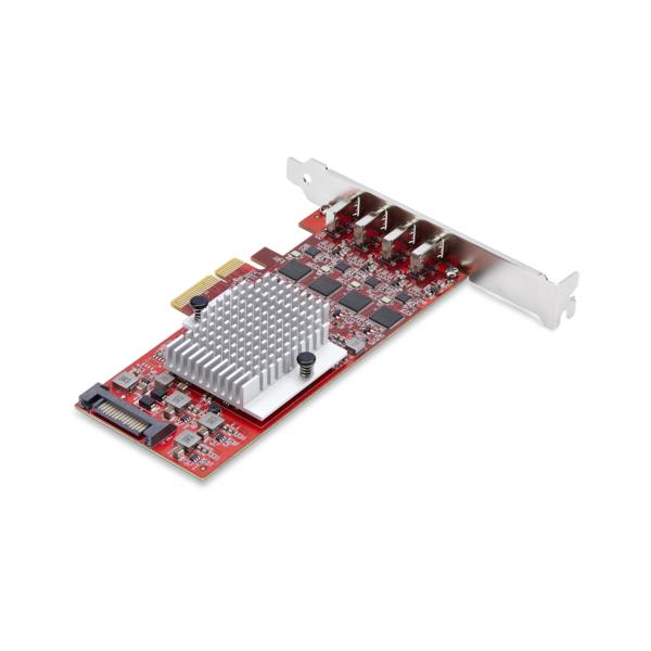PCI Express拡張カード/PCIe 3.0 x4/4ポート USB-C 3.2 Gen 2/最大各10Gbps
