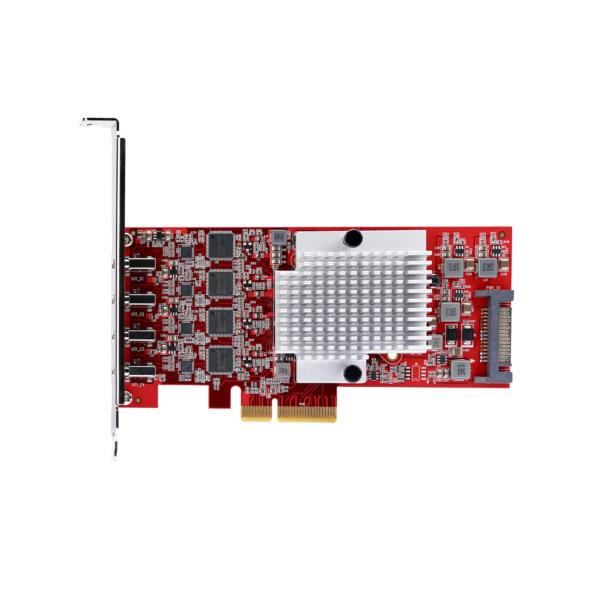 PCI Express拡張カード/PCIe 3.0 x4/4ポート USB-C 3.2 Gen 2/最大各10Gbps