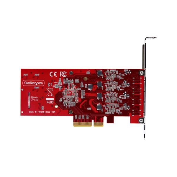 PCI Express拡張カード/PCIe 3.0 x4/4ポート USB-C 3.2 Gen 2/最大各10Gbps