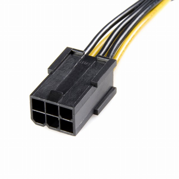 PCIExpress電源6ピン-8ピン変換アダプタケーブル8ピン補助電源コネクタを必要とするグラフィックカードに対応6ピン(メス)/8ピン(オス)