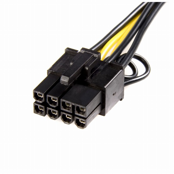 PCIExpress電源6ピン-8ピン変換アダプタケーブル8ピン補助電源コネクタを必要とするグラフィックカードに対応6ピン(メス)/8ピン(オス)