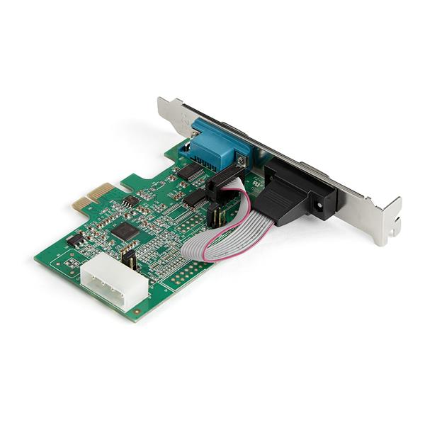 シリアル2ポート増設PCIExpressカード2xRS232Cポート拡張PCIe接続ボード16950UART内蔵Windows&Linux対応