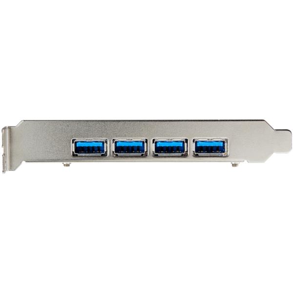 4ポートUSB-A増設PCIExpressインターフェースカード/4つのポートで20Gbpsを共有/USB3.1Gen2(USB3.2Gen2)準拠PCIe拡張カード/標準プロファイル対応