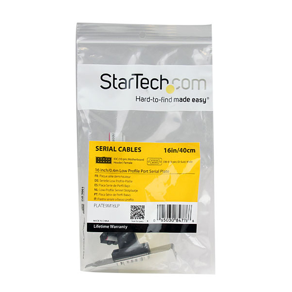 40cmマザーボード接続用シリアルケーブル(ロープロファイル対応)スロットカバー付DB9/D-Sub9ピンオス-10ピンマザーボードシリアルヘッダーメス