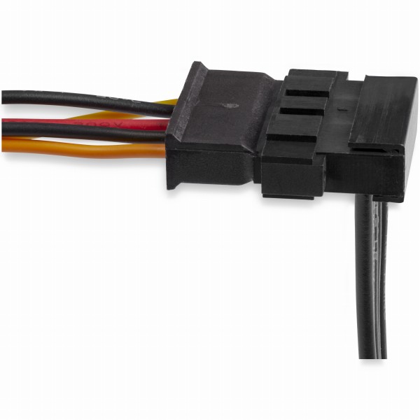 シリアルATA電源4分岐ケーブルSATA電源(オス/15ピン)-4xSATA電源(メス/15ピン)