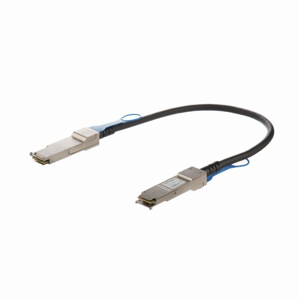 DAC Twinaxケーブル／50cm／Cisco QSFP-H40G-CU0-5M互換／銅線ダイレクトアタッチケーブル