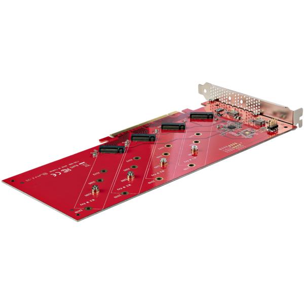 M.2 SSD拡張カード/PCI Express 4.0/4スロット NVMe・AHCI/Windows・Linux対応