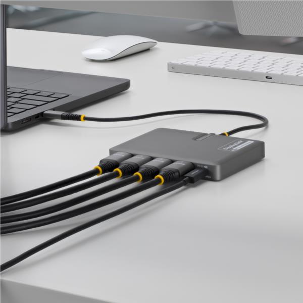 ドッキングステーション/USB-C接続/4画面/4K60Hz HDMI/100W PD/1xUSB-A/Type-Cハブ