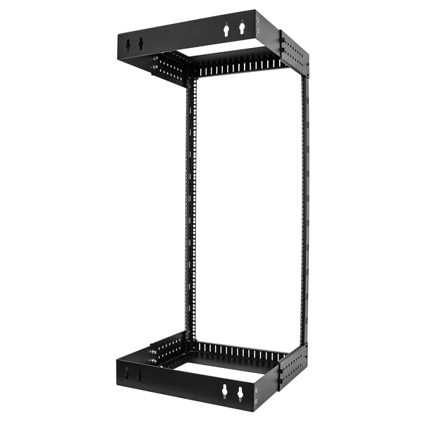 サーバーラック/オープンフレーム/壁掛け型/19インチ/24U/2ポスト/奥行30.5cm～50.8cm/耐荷重90kg
