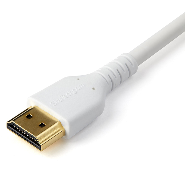 プレミアムハイスピードHDMIケーブル1mホワイトPremiumHDMIcable規格認証HDMI2.0準拠イーサネット対応4K/60Hz