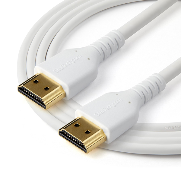 プレミアムハイスピードHDMIケーブル2mホワイトPremiumHDMIcable規格認証HDMI2.0準拠イーサネット対応4K/60Hz