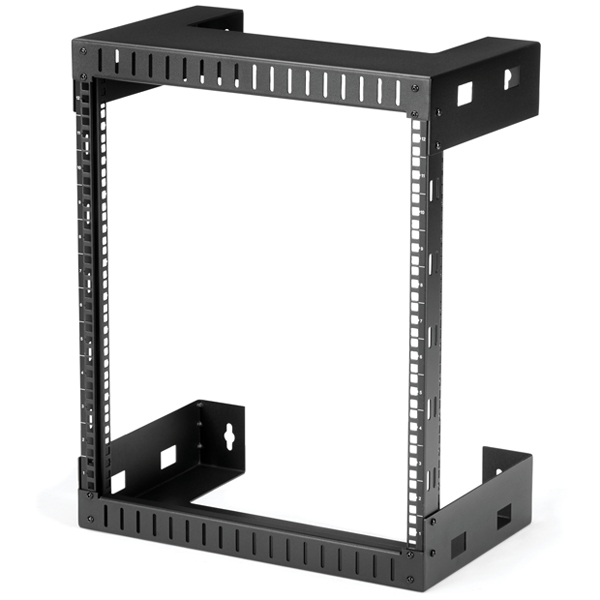12Uウォールマウント19インチサーバーラック2ポストオープンフレーム/壁掛け式奥行き12インチ