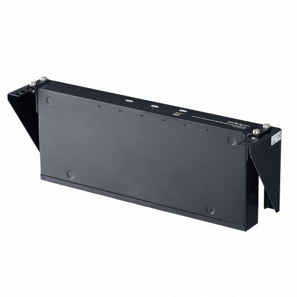 スチール製垂直型ラックマウントブラケット(2U/19インチ)ウォールマウント型ラックマウントアダプタ耐荷重57kg
