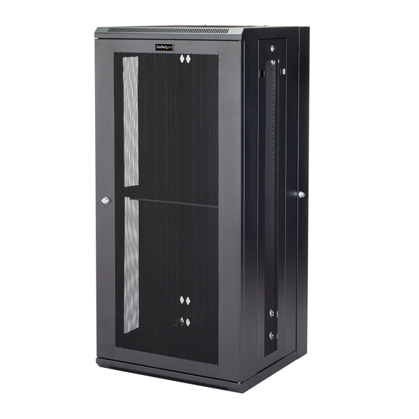 サーバーラック/壁掛型キャビネット/26U/4ポスト/取付奥行40cm/耐荷重90kg/ヒンジ付/ネットワーク機器収納用