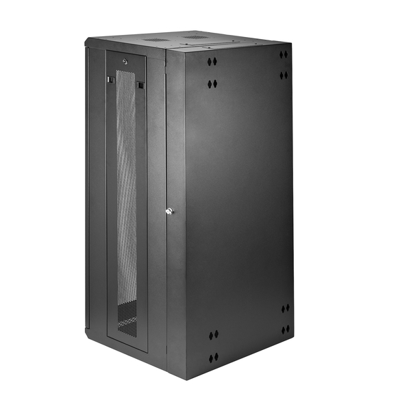サーバーラック/壁掛型キャビネット/26U/4ポスト/取付奥行40cm/耐荷重90kg/ヒンジ付/ネットワーク機器収納用