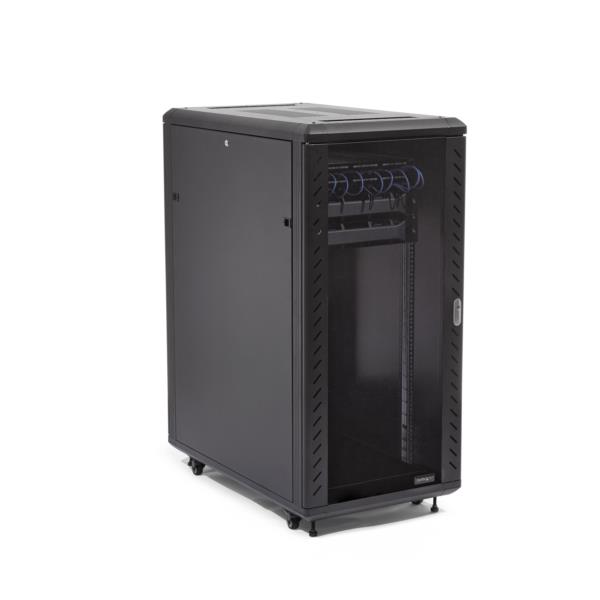 サーバーラック/キャビネット/32U/19インチ/取付奥行83cm/キャスター/鍵付ガラスドア/データセンターラック