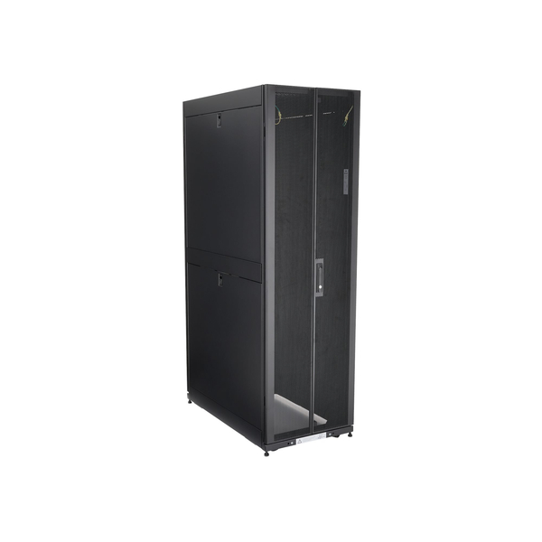 サーバーラック/キャビネット/42U/19インチ/取付奥行89cm/キャスター 鍵付/通信機器 データセンターラック