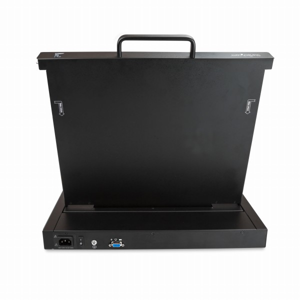 ラックマウント対応KVMコンソールドロワーVGA対応17インチLCD1UシングルKVMスイッチ1280x1024
